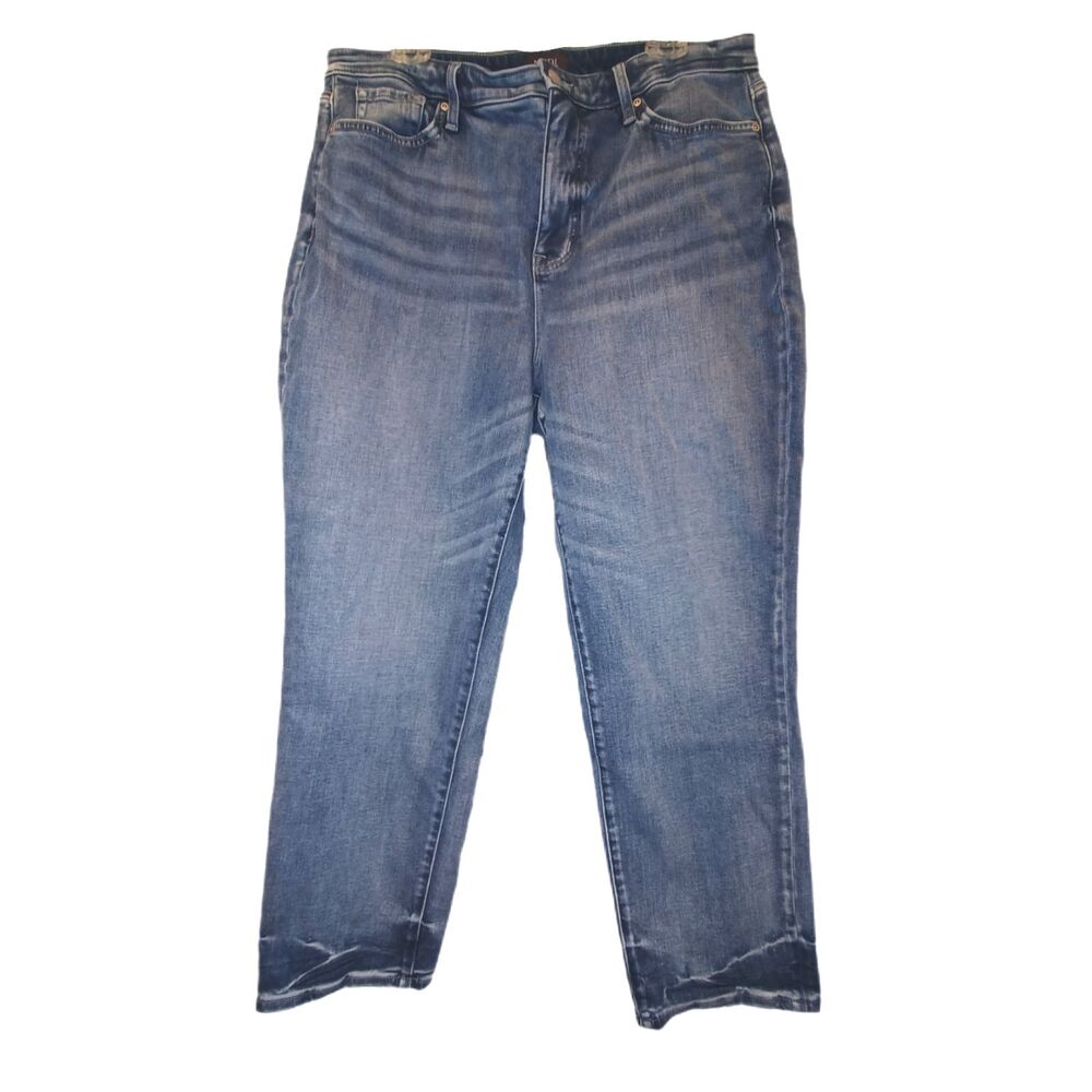 NYDJ Lift X Tuck Distressed Boyfriend Jeans Size 12